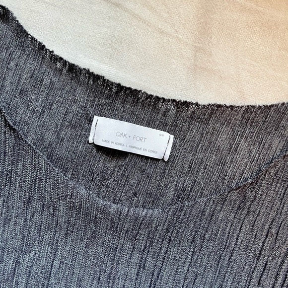 Oak + Fort Cropped Textured Knit Tank Top - Picture 2 of 4